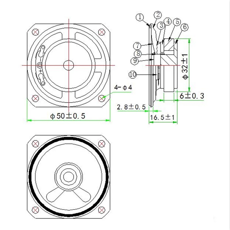 2 inch 8 ohm 1 2 watt mini speaker components HC ELECTRONIC