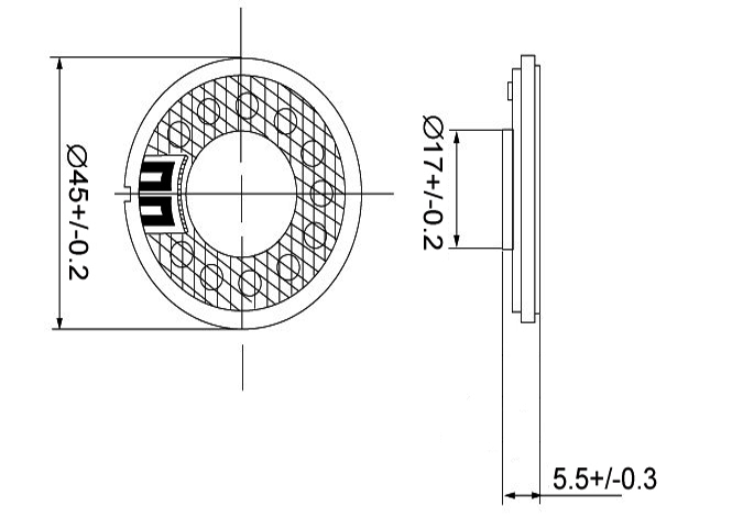 Micro haut-parleur 45 mm 