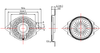 Haut-parleur mylar 40 mm 8 ohms 1 W