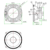 Altoparlante full range da 4 pollici 8ohm 10w 