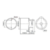 Buzzer d'alarme magn&eacute;tique HCB1295 5V 2600Hz min 85dB