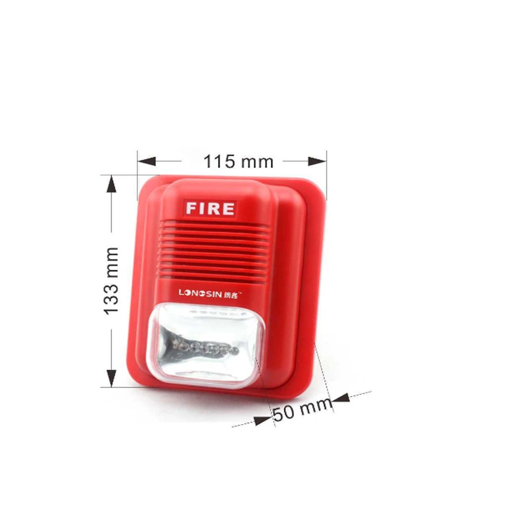 Small Size DC 24V Fire Alarm with Strobe Light 
